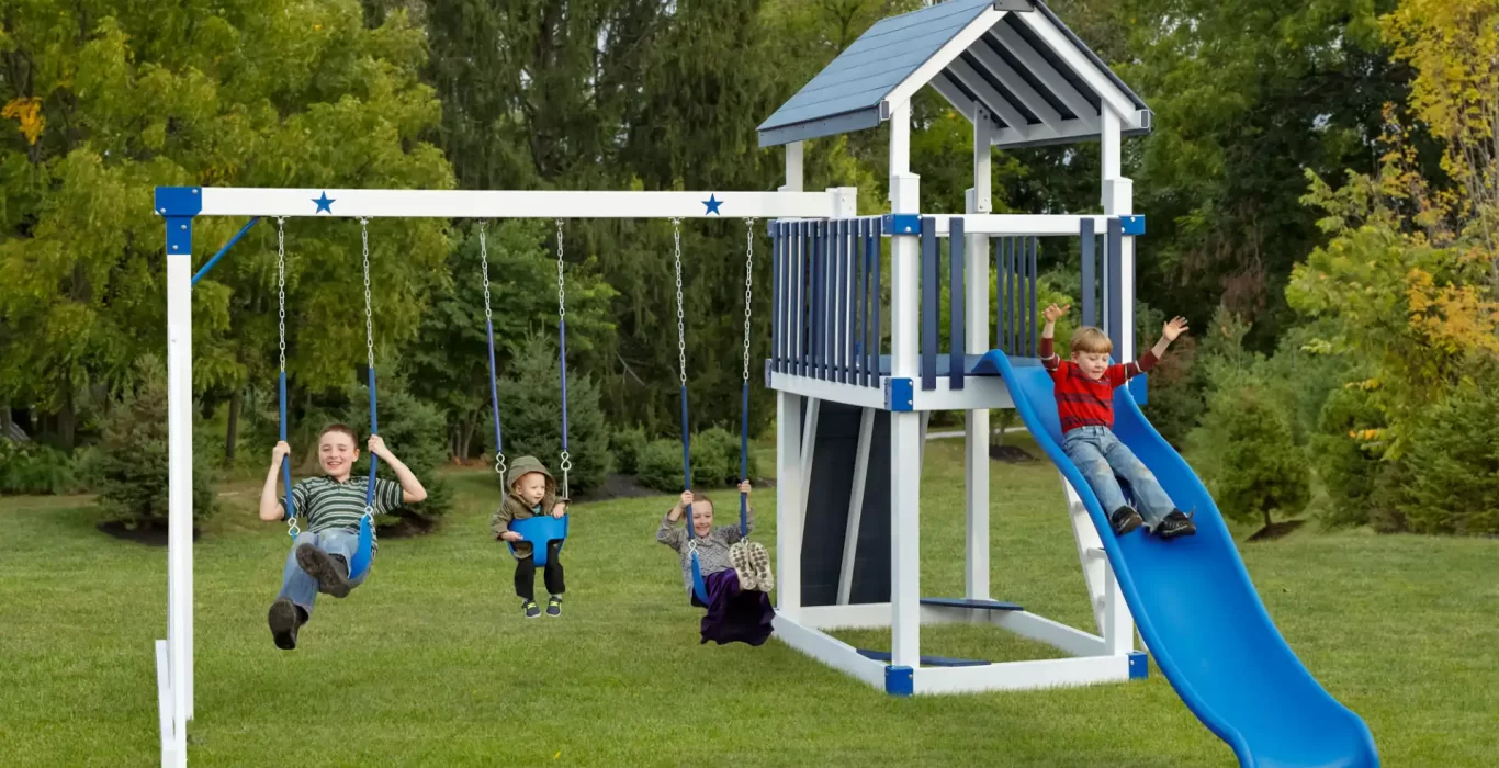 backyard play tower that packs a ton of excitement