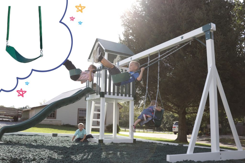belt swing accessories for a backyard playground 